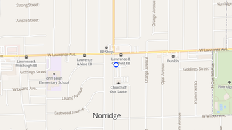 Map for Central Baptist Village - Norridge, IL