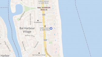 Map for Bal Harbour Tower - Bal Harbour, FL
