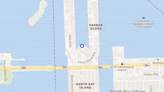 Map for 360 Condo Marina Residences West - North Bay Village, FL