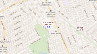Map for Cedar Manor Houses - Jamaica, NY