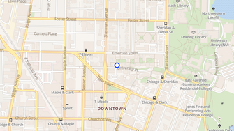 Map for Willard Residential College - Evanston, IL