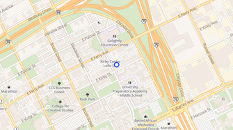 Map for Kirby Center Lofts - Detroit, MI