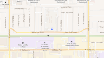 Map for Bella Park Apartments - Rialto, CA