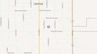 Map for Greenbriar Apartments - Lennox, SD