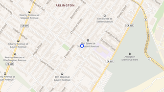 Map for 625 Elm Street Apts - Kearny, NJ