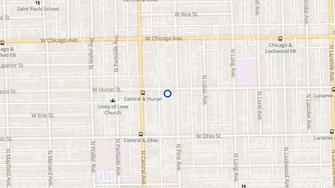 Map for 654 N Pine Ave - Chicago, IL