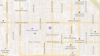 Map for 245 Bannock - Denver, CO