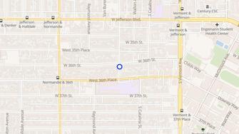 Map for 3620 Budlong Avenue - Los Angeles, CA