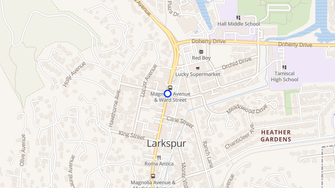 Map for Blue Rock & Larkwood Apartments - Larkspur, CA