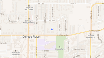 Map for Mountain View Apartments - College Place, WA