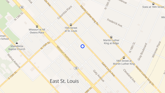 Map for Sinai Village - East Saint Louis, IL
