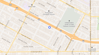 Map for Beswick Senior Apartments - Los Angeles, CA