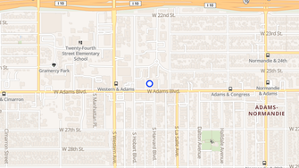 Map for Adams Senior Housing - Los Angeles, CA