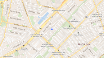 Map for St. Botolph Street Apartments - Boston, MA