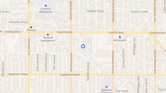 Map for Monte Vista Estates - Sunland, CA