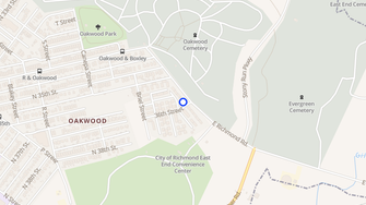 Map for The Villas of Oakwood - Richmond, VA