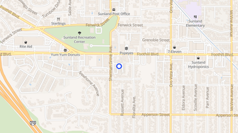Map for Sunland Trailer Park - Sunland, CA