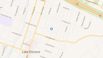 Map for Briarwood Mobile Home Park - Lake Elsinore, CA