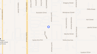 Map for Cedar Village Mobile Home Park - Bloomington, CA