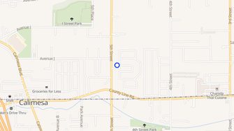 Map for Bonanza Mobile Estates - Yucaipa, CA
