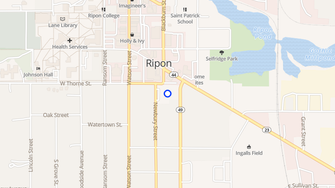 Map for Central Park Apartments - Ripon, WI