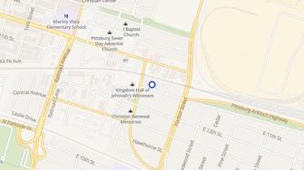 Map for East Santa Fe Apartments - Pittsburg, CA