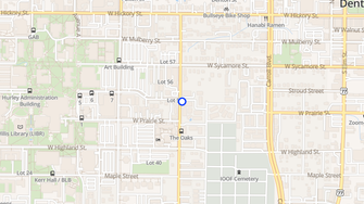 Map for Oaks of Denton Apartments - Denton, TX