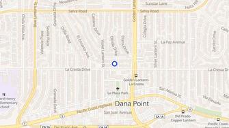 Map for La Plaza Apartments - Dana Point, CA