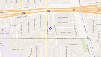 Map for Woodruff Village Apartments - Downey, CA