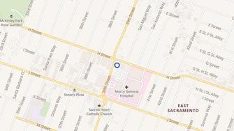 Map for 3900 H Street - Sacramento, CA