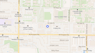 Map for Blue Ridge Apartments - Fort Collins, CO