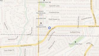 Map for McCallum Highlands - Dallas, TX