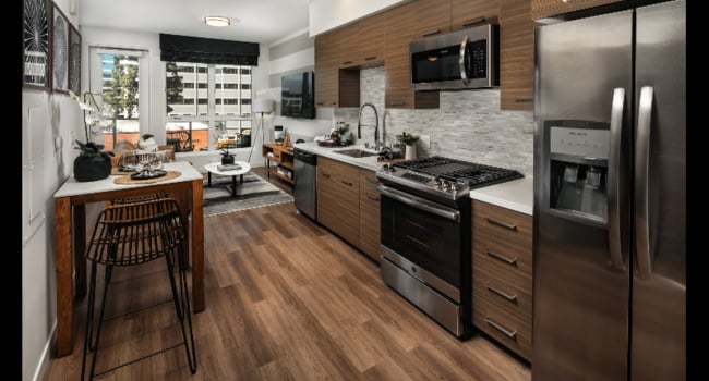 Modern Studio Kitchen | Next on Lex Apartments | Luxury Apartments in Glendale CA
