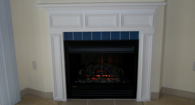 Gas or electric fireplaces in select apartment homes